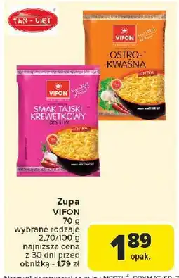 Carrefour Krewetkowa tajska Vifon oferta