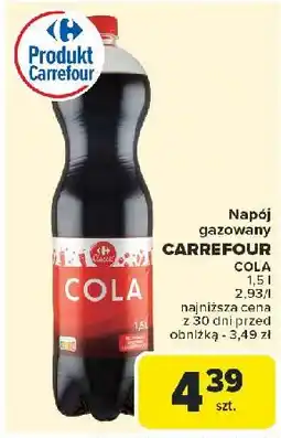 Carrefour Napój cola Carrefour Classic oferta