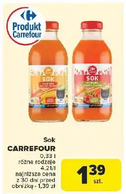 Carrefour Sok marchew-jabłko-banan Carrefour oferta