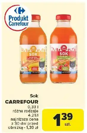 Carrefour Sok marchew-jabłko-banan Carrefour oferta