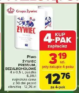 Carrefour Piwo Żywiec Bezalkoholowe oferta