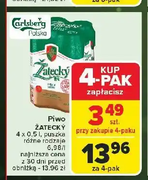 Carrefour Piwo Zatecky Svetly Lezak oferta