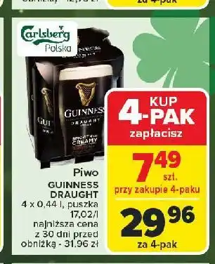 Carrefour Piwo Guinness Draught oferta