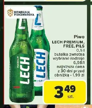 Carrefour Piwo Lech Free Limonka Z Miętą oferta