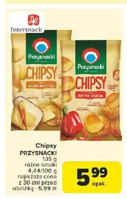 Carrefour Chipsy o smaku wiejskiego masła z solą Przysnacki oferta