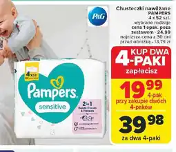 Carrefour Chusteczki nawilżane Pampers Sensitive oferta