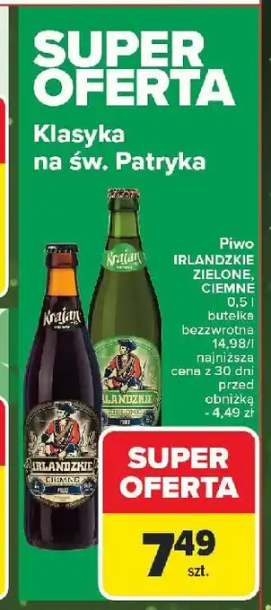 Carrefour Piwo Krajan Irlandzkie Ciemne oferta