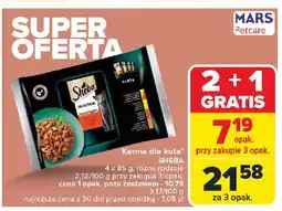 Carrefour Karma dla kota z wołowiną w sosie Sheba Selection oferta