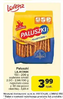 Carrefour Paluszki słone Lajkonik oferta