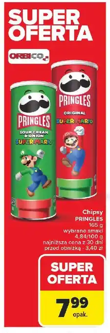 Carrefour Chipsy original Pringles oferta