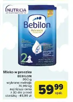 Carrefour Mleko 2 Bebilon Advance Pronutra oferta