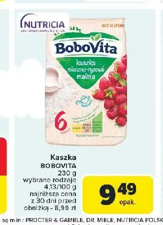 Carrefour Kaszka mleczno-ryżowa malina Bobovita oferta