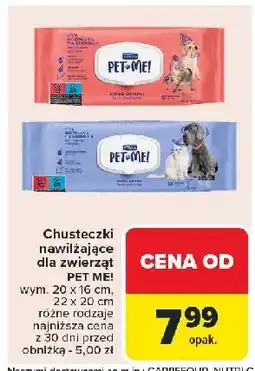 Carrefour Chusteczki dla zwierząt Septona Pet Me! oferta