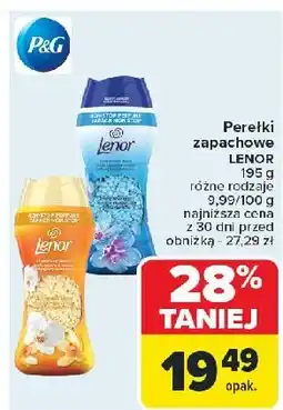 Carrefour Perełki zapachowe gold orchid Lenor Unstoppables oferta