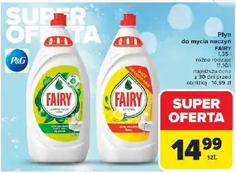 Carrefour Płyn do mycia naczyń apple Fairy oferta