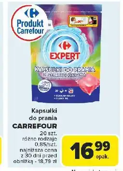 Carrefour Kapsułki z płynem do płukania color Carrefour Expert oferta