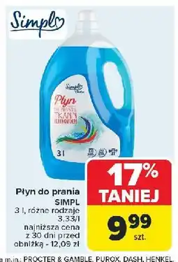 Carrefour Płyn do prania kolorów Simpl oferta