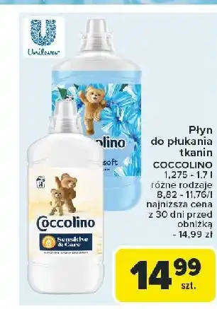 Carrefour Płyn do płukania blue splash Coccolino Fresh & Soft oferta