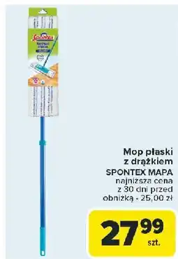 Carrefour Mop płaski teleskopowy Spontex oferta