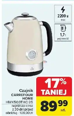 Carrefour Czajnik mwk500thc-20 biały Mandine oferta