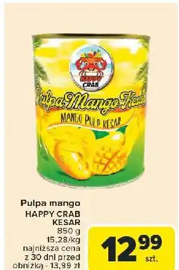 Carrefour Pulpa mango Happy Crab oferta