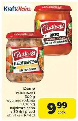 Carrefour Bigos z mięsem i kiełbasą Pudliszki oferta