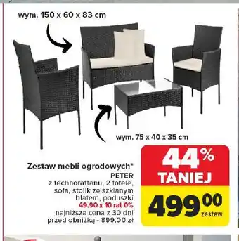 Carrefour Zestaw mebli peter Eurohit oferta