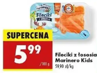 Biedronka Fileciki z łososia Marinero Kids oferta