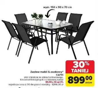 Carrefour Zestaw mebli capri oferta