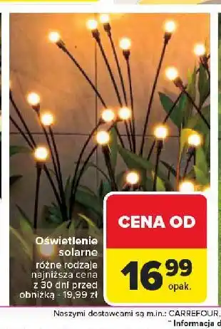 Carrefour Oświetlenie solarne oferta