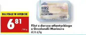 Biedronka Filet z dorsza atlantyckiego z Grenlandii Marinero oferta