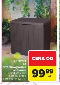 Carrefour Skrzynia do przechowywania ogrodowa oferta