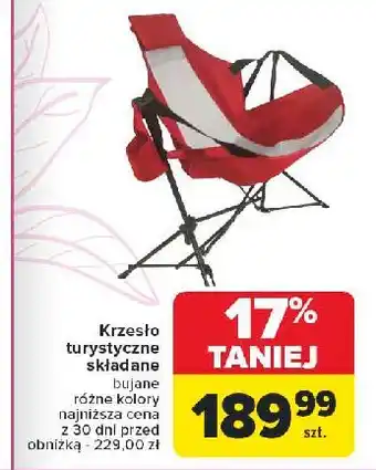 Carrefour Krzesełko turystyczne oferta