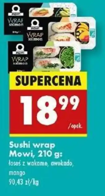 Biedronka Sushi wrap Mowi oferta