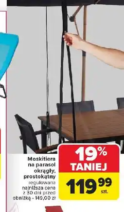 Carrefour Moskitiera na parasol prostokątny oferta