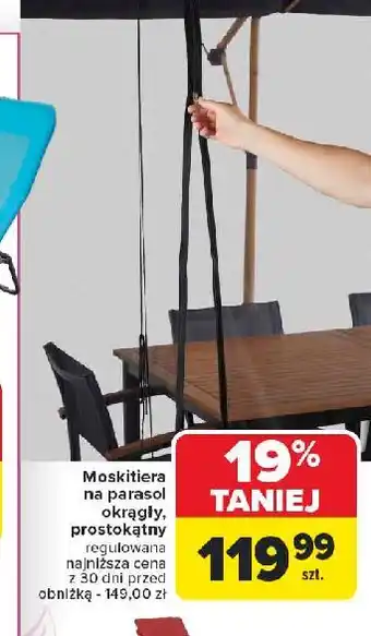 Carrefour Moskitiera na parasol prostokątny oferta