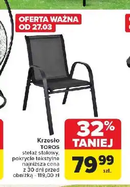 Carrefour Krzesło toros oferta