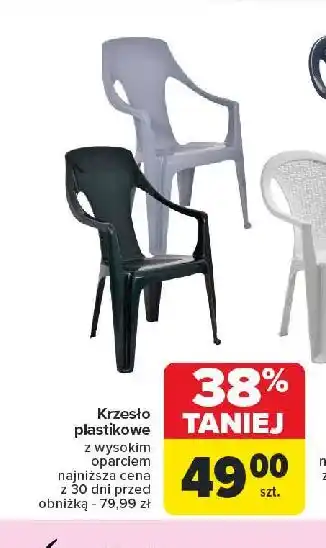 Carrefour Krzesło plastikowe oferta