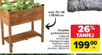 Carrefour Grządka podwyższona z drewna sosnowego oferta