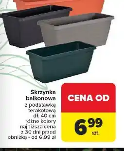 Carrefour Skrzynka balkonowa z podstawką 40 cm oferta