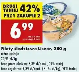 Biedronka Filety śledziowe Lisner oferta