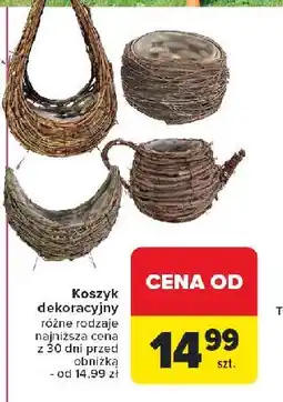 Carrefour Koszyk dekoracyjny oferta