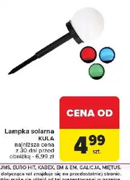 Carrefour Lampka solarna kula oferta