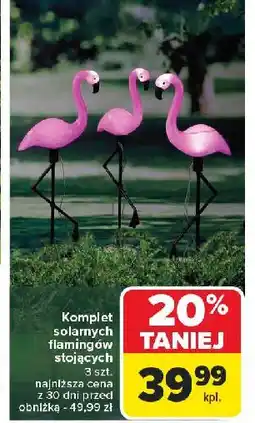 Carrefour Flamingi solarne 44 cm oferta