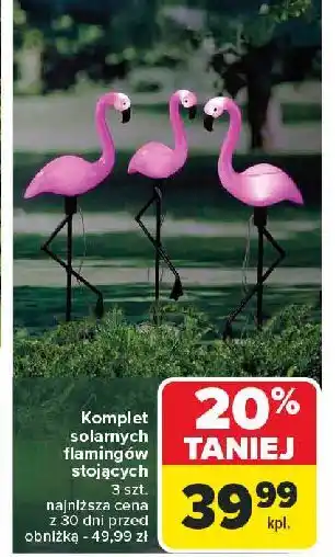 Carrefour Flamingi solarne 44 cm oferta