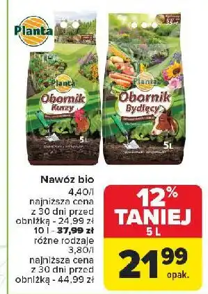 Carrefour Nawóz bio obornik bydlęcy Planta (Ogrodowe) oferta