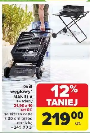 Carrefour Grill manilla składany oferta