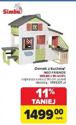 Carrefour Domek z kuchnią neo friends Simba oferta