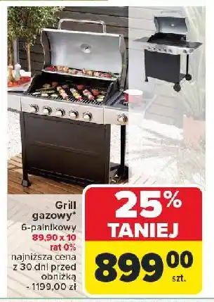 Carrefour Grill gazowy 6-palnikowy oferta