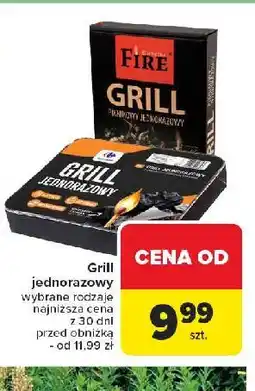 Carrefour Grill jednorazowy Barbecue Fire oferta